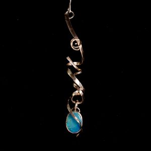 No.6 End – Silver Opal Doublet Single Earring