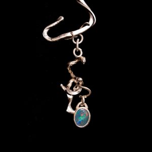 No.7 Reincarnation Silver - Opal Doublet Ear Cuff (Left Side)